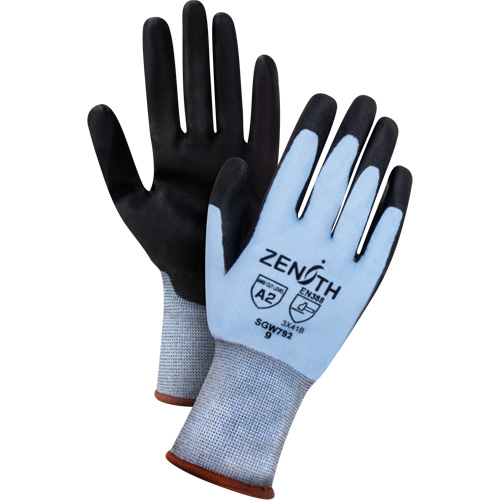Gants r&eacute;sistants &agrave; la coupe &agrave; dext&eacute;rit&eacute; ultime, Taille T-Grand, Calibre 18, Rev&ecirc;tement Polyur&eacute;thane, Enveloppe en PEHP, ASTM ANSI niveau A2/EN 388 niveau B PB Rental Co. Ltd.