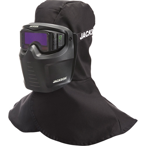 Rebel ADF Welding Mask, 3.5" L x 1.3" W View Area, 3/5-12 Shade Range, Black PB Rental Co. Ltd.