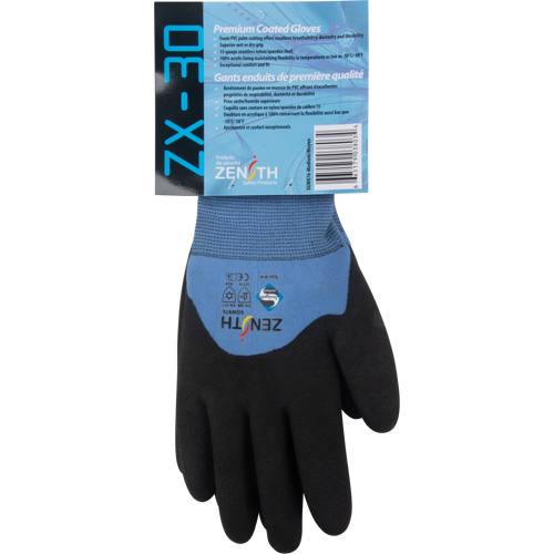 Gants enduits ZX-30° de premi&egrave;re qualit&eacute;, Moyen, R&ecirc;vetement Mousse de PVC, Calibre 15, Enveloppe en Nylon PB Rental Co. Ltd.