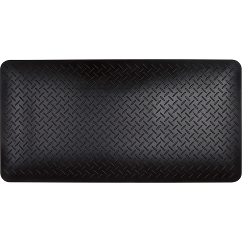 Tapis antifatigue, Losange, 1-2/3' x 3-1/4' x 3/4", Noir, Polyur&eacute;thane PB Rental Co. Ltd.
