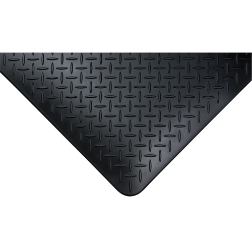 Tapis antifatigue, Losange, 1-2/3' x 3-1/4' x 3/4", Noir, Polyur&eacute;thane PB Rental Co. Ltd.