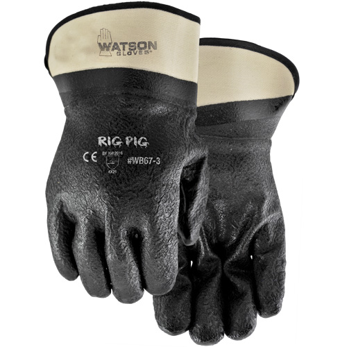 Gants Rig Pig, Taille unique, R&ecirc;vetement Nitrile/PVC, Enveloppe en Jersey PB Rental Co. Ltd.