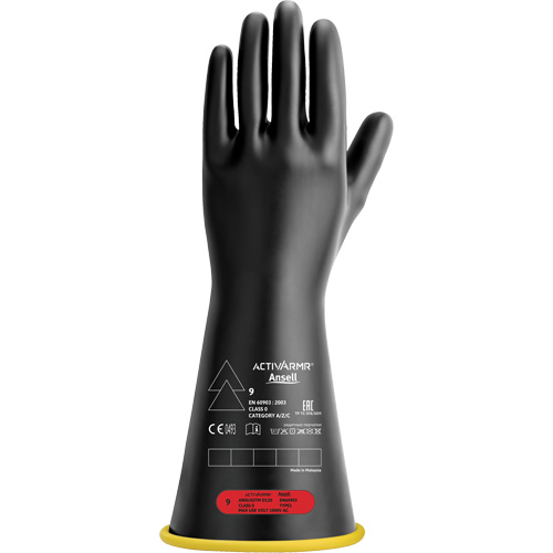 Gants isolants en caoutchouc naturel, ASTM classe 0, Taille 7, 14" lo PB Rental Co. Ltd.