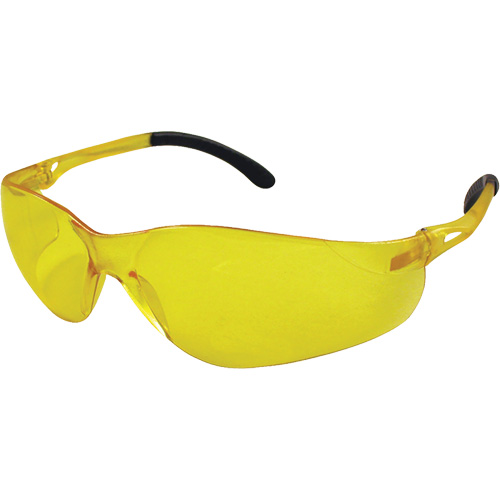 Lunettes de s&eacute;curit&eacute; Sen-Tec, Lentille Ambr&eacute;e, Anti-&eacute;gratignures, R&eacute;pond ou surpasse la norme CSA Z94.3 PB Rental Co. Ltd.