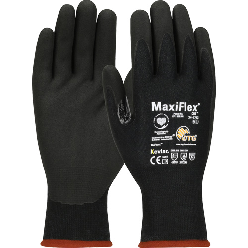 Gants compatibles avec les &eacute;crans tactiles ATG MaxiFlex Cut, T-petit, Calibre 15, Rev&ecirc;tement Mousse de nitrile, ASTM ANSI niveau A4/EN 388 niveau 3/EN 388 niveau D PB Rental Co. Ltd.