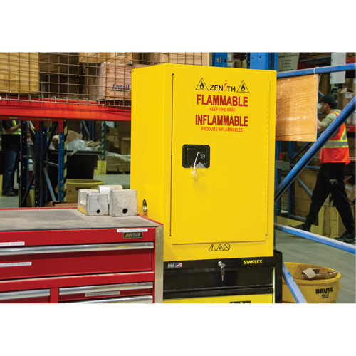 Flammable Aerosol Storage Cabinet, 12 gal., 1 Door, 23" W x 35" H x 18" D PB Rental Co. Ltd.
