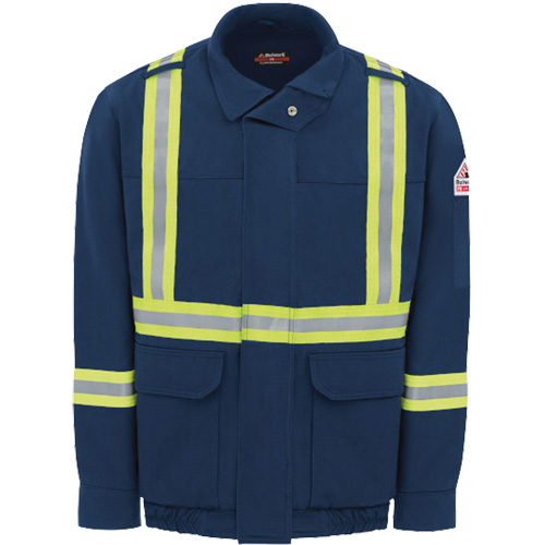 Blouson aviateur doubl&eacute; pour hommes avec garniture r&eacute;fl&eacute;chissante, Petit, Bleu marin, 29 cal/cm² PB Rental Co. Ltd.