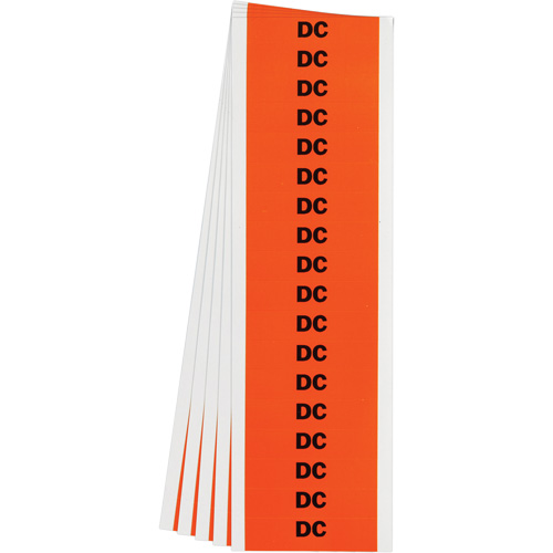 &eacute;tiquette de tension pour conduit  DC , 1/2" x 2-1/4", &eacute;toffe/Vinyle, Anglais PB Rental Co. Ltd.