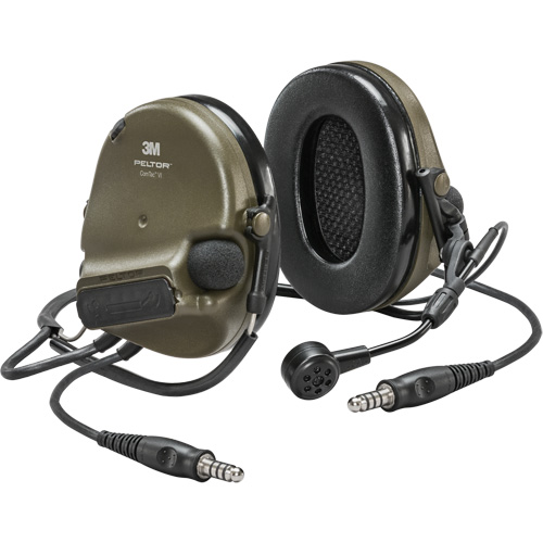 Casque VI NIB avec deux fils de sortie Peltor ComTac, Style Cordon cervical, 22 dB PB Rental Co. Ltd.