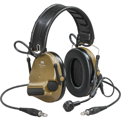Casque VI NIB avec deux fils de sortie et rail arc Peltor ComTac, Style Bandeau, 23 dB PB Rental Co. Ltd.