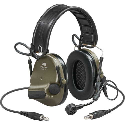 Casque VI NIB avec deux fils de sortie et rail arc Peltor ComTac, Style Bandeau, 23 dB PB Rental Co. Ltd.