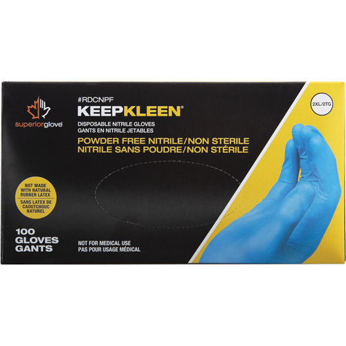 KeepKleen&reg; Disposable Glove, Small, Nitrile, 2.8-mil, Powder-Free, Blue PB Rental Co. Ltd.