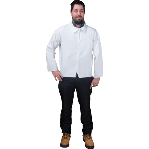 Disposable Shirt, Microporous, Small, White PB Rental Co. Ltd.