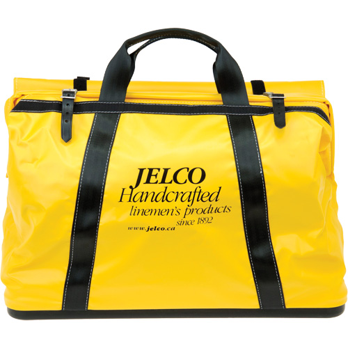 Sac de transport avec rev&ecirc;tement en vinyle, Nylon, Noir/Jaune PB Rental Co. Ltd.