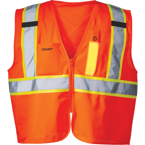 SV350 X-Back Safety Vest with Light, High Visibility Orange, Small, Polyester PB Rental Co. Ltd.