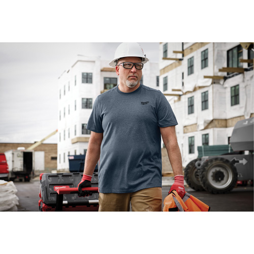 T-shirt de travail hybride, Hommes, Petit, Bleu PB Rental Co. Ltd.