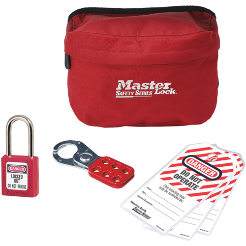 Trousse de cadenassage personnalis&eacute;e avec cadenas en thermoplastique Zenex, 6 composants compris PB Rental Co. Ltd.