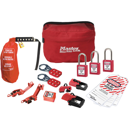 Trousse de cadenassage avec cadenas en thermoplastique de qualit&eacute; sup&eacute;rieure Zenex, Ensemble &eacute;lectrique, 16 composants compris PB Rental Co. Ltd.