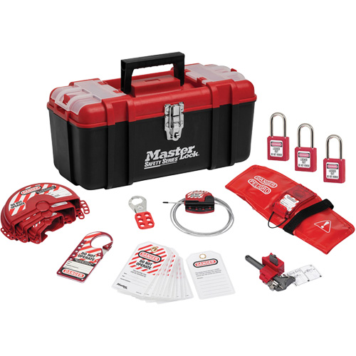Trousse de cadenassage standard avec cadenas en thermoplastique Zenex, Ensemble Vanne, 13 composants compris PB Rental Co. Ltd.