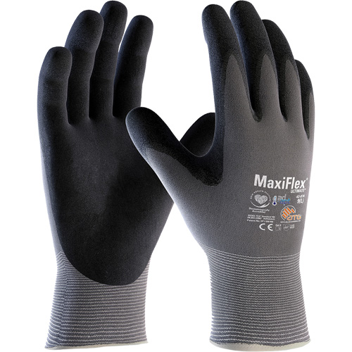 Gants compatibles avec les &eacute;crans tactiles ATG MaxiFlex Ultimate AD-APT, T-petit, R&ecirc;vetement Nitrile, Calibre 15, Enveloppe en Nylon/&eacute;lasthanne PB Rental Co. Ltd.