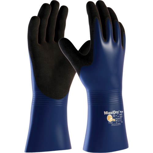 Gants r&eacute;sistant aux produits chimiques et aux coupures ATG MaxiDry Plus, Grand, R&ecirc;vetement Nitrile, Enveloppe en Nylon/&eacute;lasthanne PB Rental Co. Ltd.