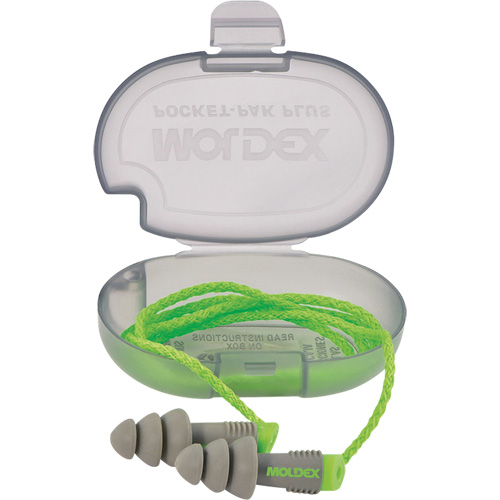 Alphas Reusable Earplugs, Corded, Bulk - Plastic Case, 27 dB NRR, One-Size PB Rental Co. Ltd.
