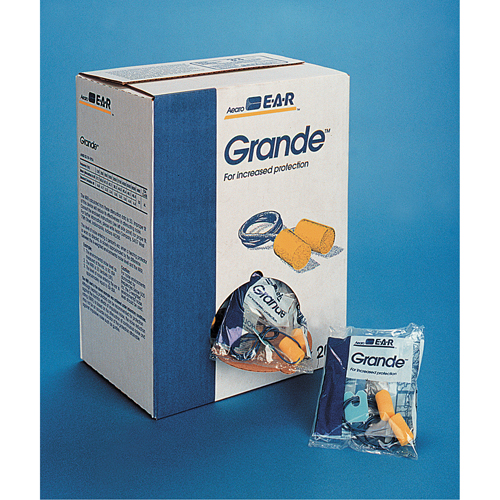 Bouchons d'oreilles classiques E-A-R, Vrac - Sac en poly, Grand, Avec cordon PB Rental Co. Ltd.