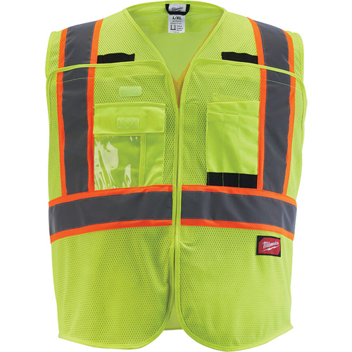 Flagman Safety Vest, High Visibility Lime-Yellow, Medium/Small PB Rental Co. Ltd.