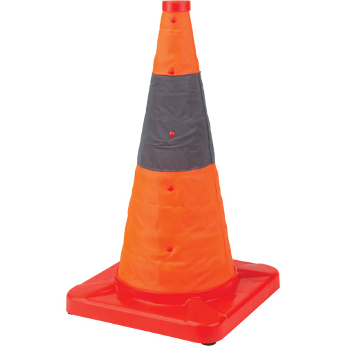 Collapsible Traffic Cone, 18" H, Orange PB Rental Co. Ltd.