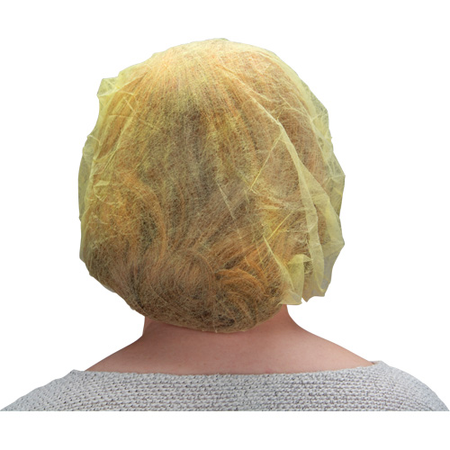 Bonnets bouffants, Polypropyl&egrave;ne, 24", Jaune PB Rental Co. Ltd.