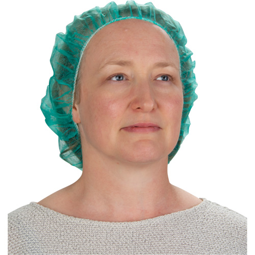 Bouffant Caps, Polypropylene, 21", Green PB Rental Co. Ltd.