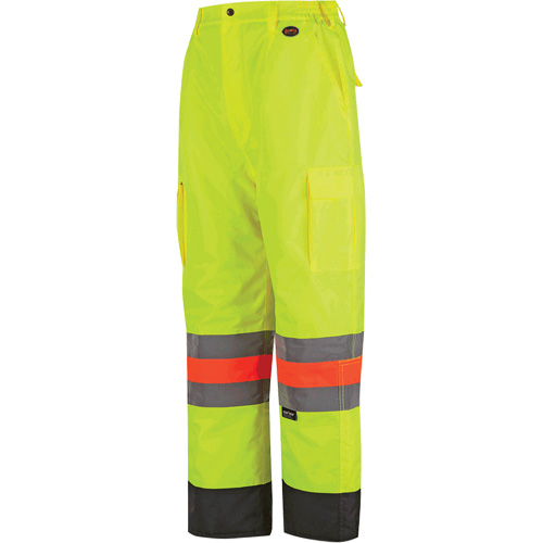 6041 Quebec Winter Traffic Control Pants, Polyester, X-Small, High Visibility Lime-Yellow PB Rental Co. Ltd.