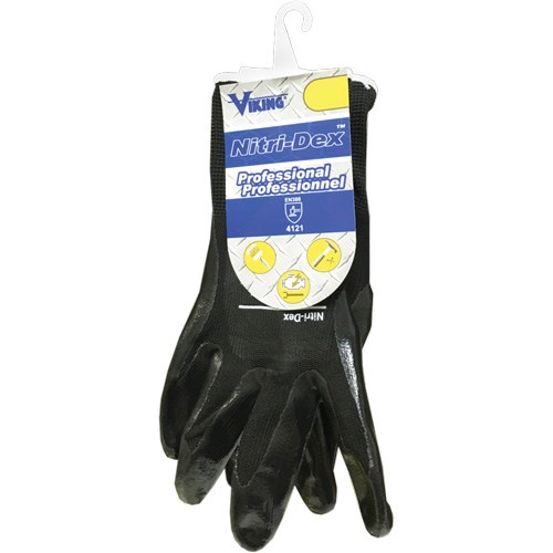 Gants de travail Nitri-Dex, Taille 7, Rev&ecirc;tement Nitrile, Enveloppe en Polyester, EN 388 niveau 1 PB Rental Co. Ltd.