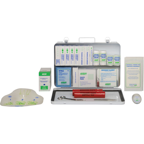 Trousse de premiers soins, R&eacute;pond &agrave; la norme CSA Z1220-17 type 2 environnements &agrave; faible risque, Moyen (26-50 travailleurs) PB Rental Co. Ltd.