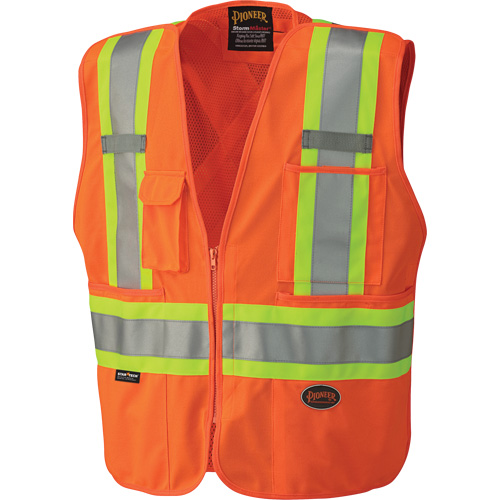 6935 Pioneer&reg; Tear-Away Vest with Mesh Back, High Visibility Orange, X-Small, Polyester PB Rental Co. Ltd.