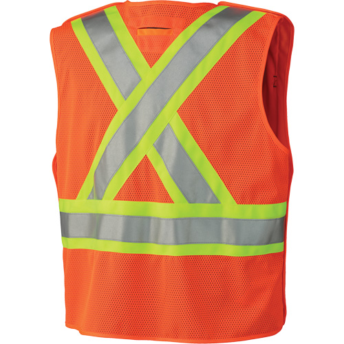 6935 Pioneer&reg; Tear-Away Vest with Mesh Back, High Visibility Orange, X-Small, Polyester PB Rental Co. Ltd.