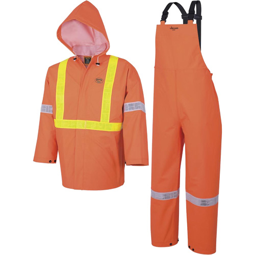 R85 Element FR FR 3-Piece Safety Rain Suit, Small, High Visibility Orange PB Rental Co. Ltd.