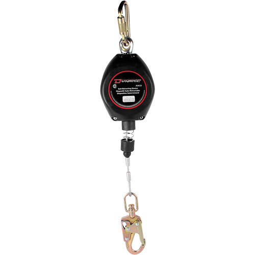 Cordage de s&eacute;curit&eacute; autor&eacute;tractable Dynamic, 20', Acier galvanis&eacute;, Pivotant PB Rental Co. Ltd.