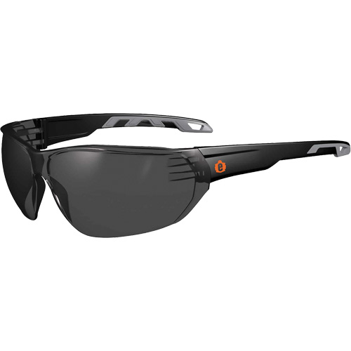 Lunettes de s&eacute;curit&eacute; sans monture Skullerz VALI, Lentille Fum&eacute;e, Antibu&eacute;e/Anti-&eacute;gratignures, ANSI Z87+/R&eacute;pond ou surpasse la norme CSA Z94.3 PB Rental Co. Ltd.