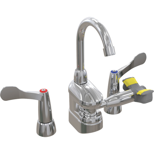 Swing-Activated Faucet/Eyewash with Wristblade Faucet Valves, Sink Mount Installation PB Rental Co. Ltd.