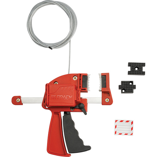 Red Clamping Cable Lockout, 8' Length PB Rental Co. Ltd.