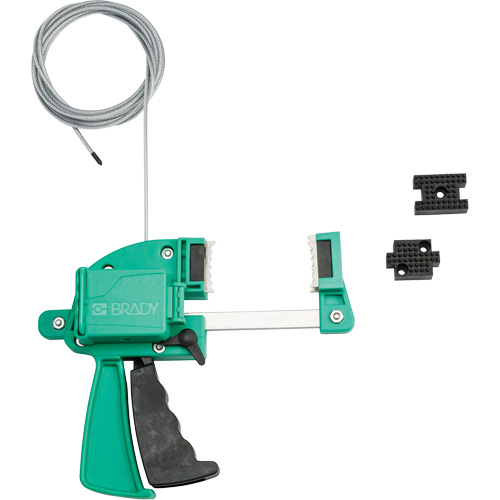 Verrou de c&acirc;ble &agrave; pince vert, Longueur de 8' PB Rental Co. Ltd.