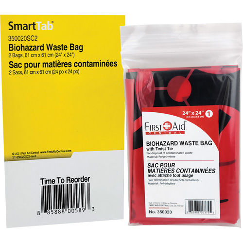 SmartCompliance&reg; Refill Waste Bags, Bio-Hazard, 24" L x 24" W PB Rental Co. Ltd.