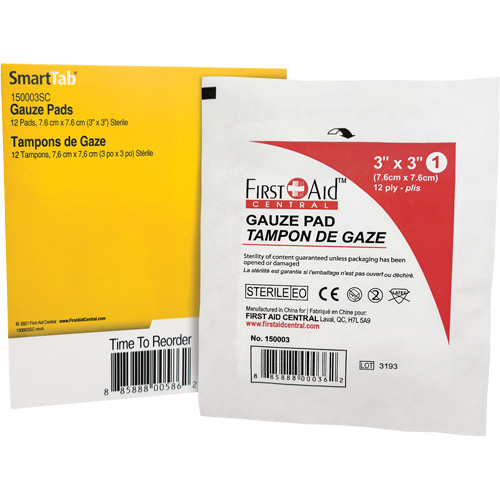 SmartCompliance&reg; Refill Gauze, Pad, 3" L x 3" W, Sterile, Medical Device Class 1 PB Rental Co. Ltd.