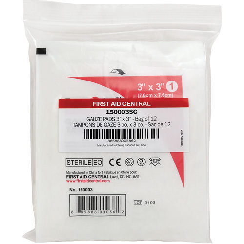 SmartCompliance&reg; Refill Gauze, Pad, 3" L x 3" W, Sterile, Medical Device Class 1 PB Rental Co. Ltd.