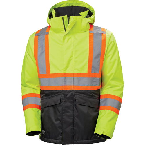 Veste d'hiver Alta, Polyester, Noir/Jaune lime haute visibilit&eacute;, Petit PB Rental Co. Ltd.