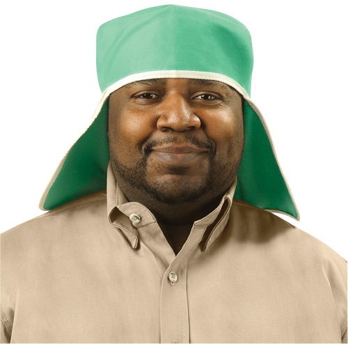 Chapeau avec couvre-nuque en coton ignifug&eacute; Weldlite, Taille unique, Vert PB Rental Co. Ltd.