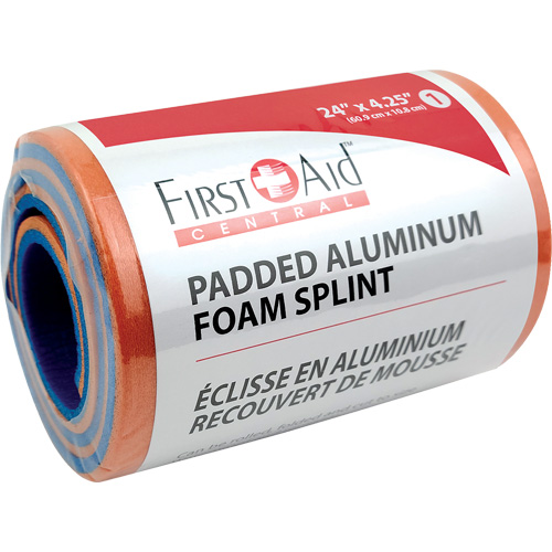 Splint, Multipurpose, Aluminum Foam Padded, 24", Non-Medical PB Rental Co. Ltd.