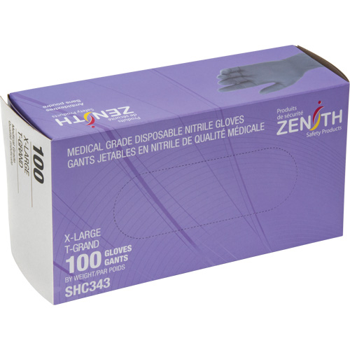 Medical Grade Disposable Gloves, X-Large, Nitrile, 6-mil, Powder-Free, Black, Class 2 PB Rental Co. Ltd.
