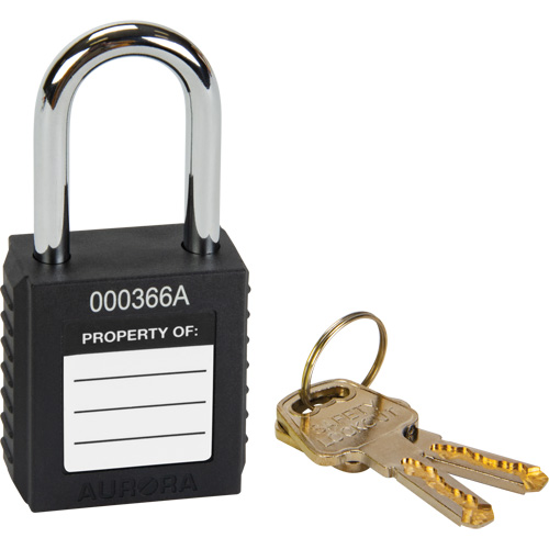 Lock for Lockouts, Safety Padlock, Keyed Different, Thermoplastic, 1-1/2" Width PB Rental Co. Ltd.